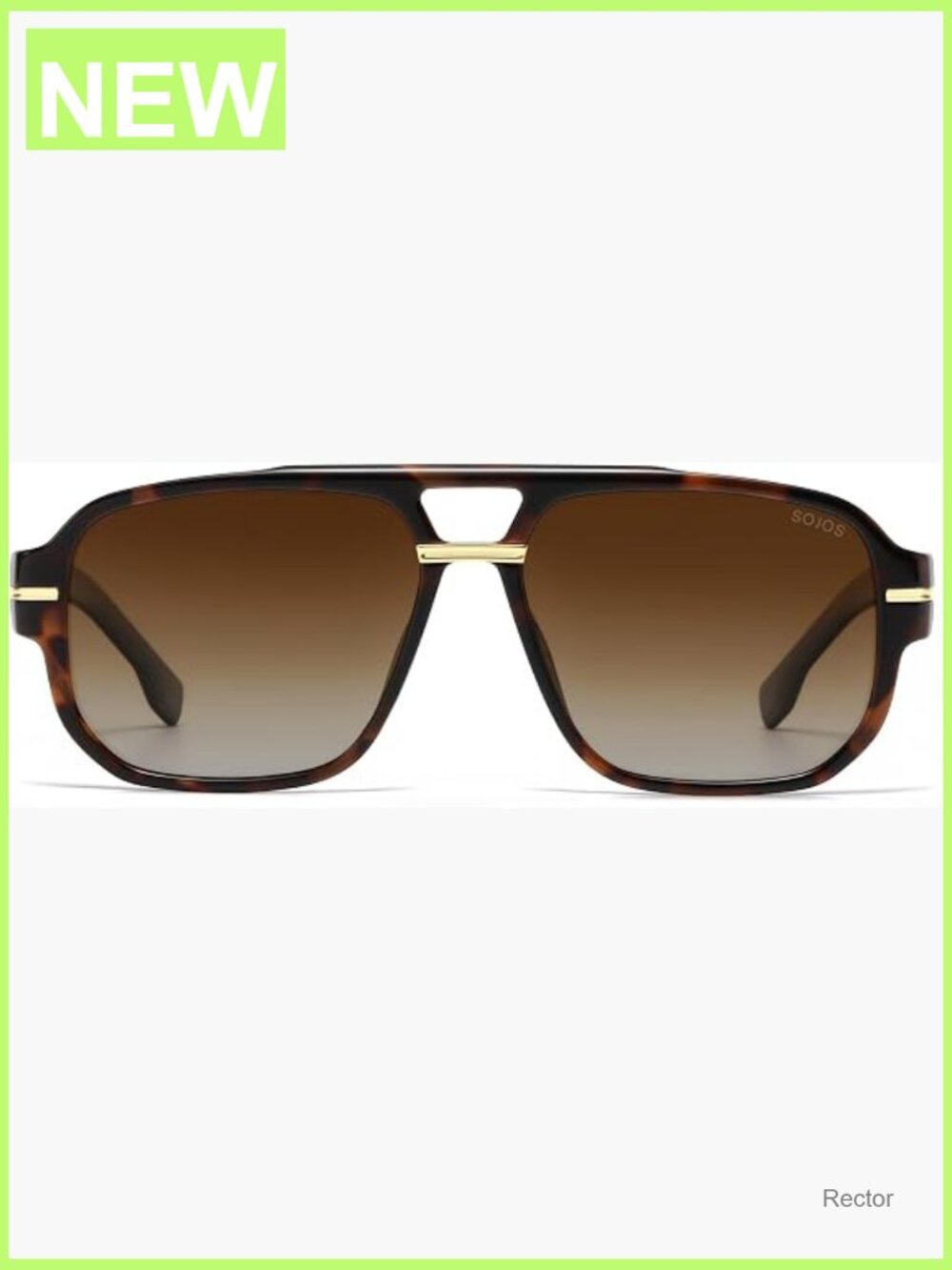 Retro Square Aviator Sunglasses for Women Men, 80s 90s Vintage Polarized UV